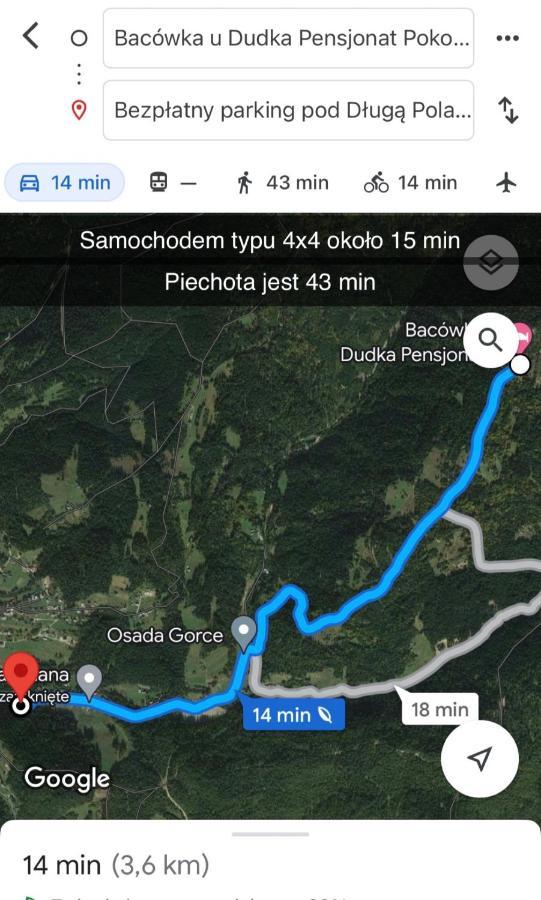Domek W Gorach- Bacowka U Dudka Nowy Targ Exteriér fotografie